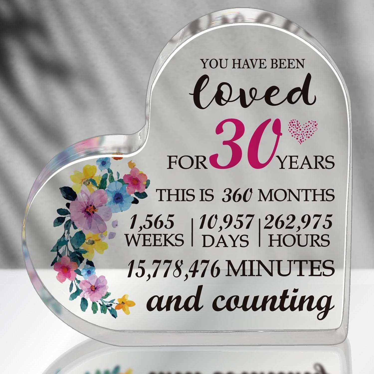 Wholesale New Valentine's Day Love Transparent Acrylic Mother's Day Desktop Decorations Ornaments